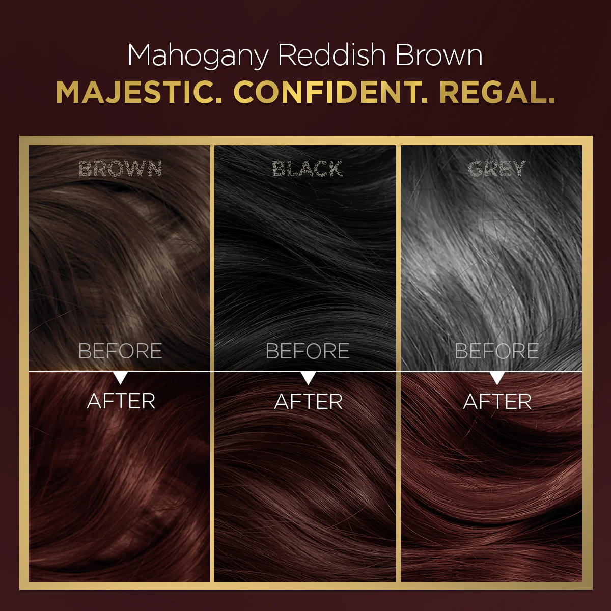 High Shine Conditioning Hair Colour - Mahogany Reddish Brown  (Shade 4.56) - Image 6