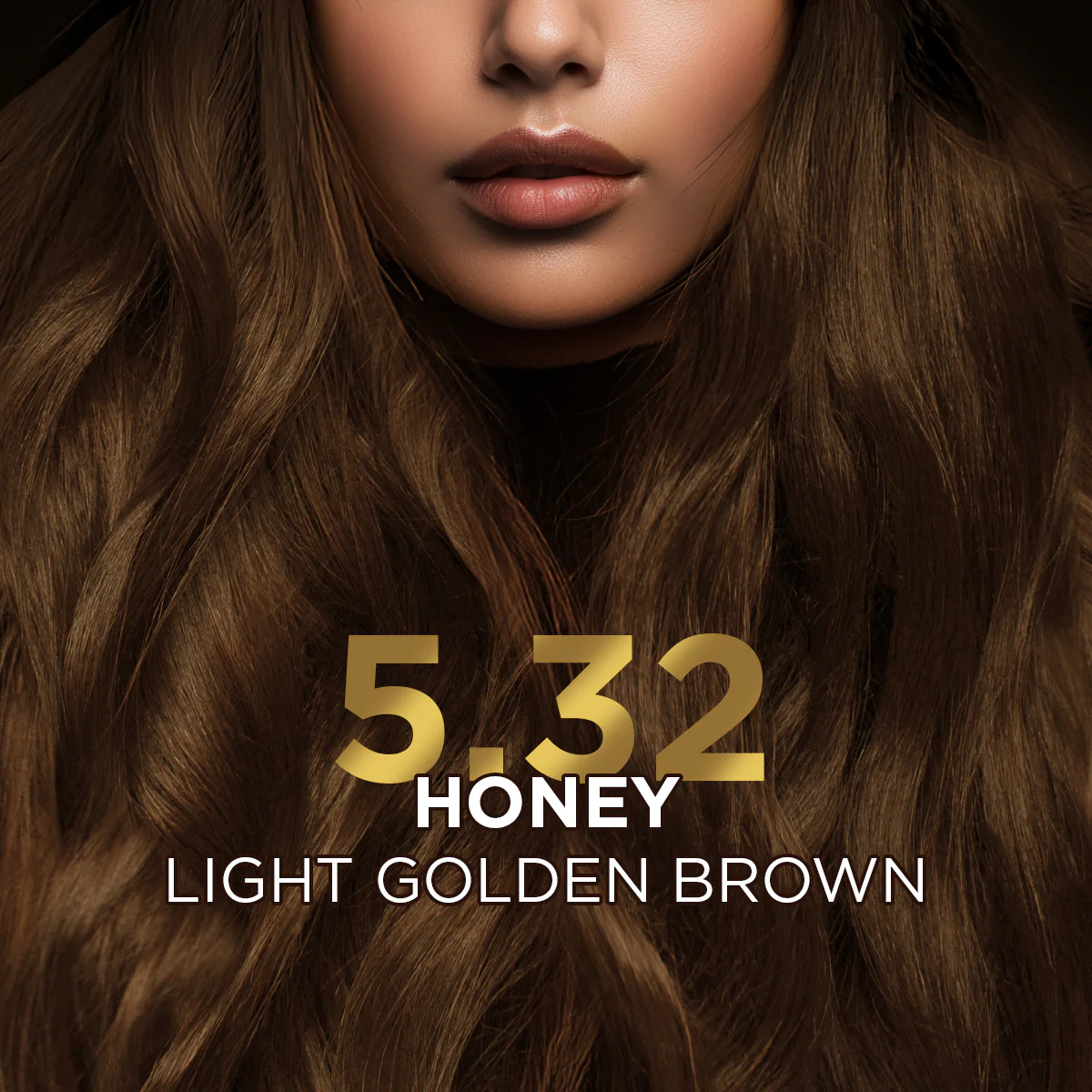 High Shine Conditioning Hair Colour - Honey Light Golden Brown (Shade 5.32) - Image 3