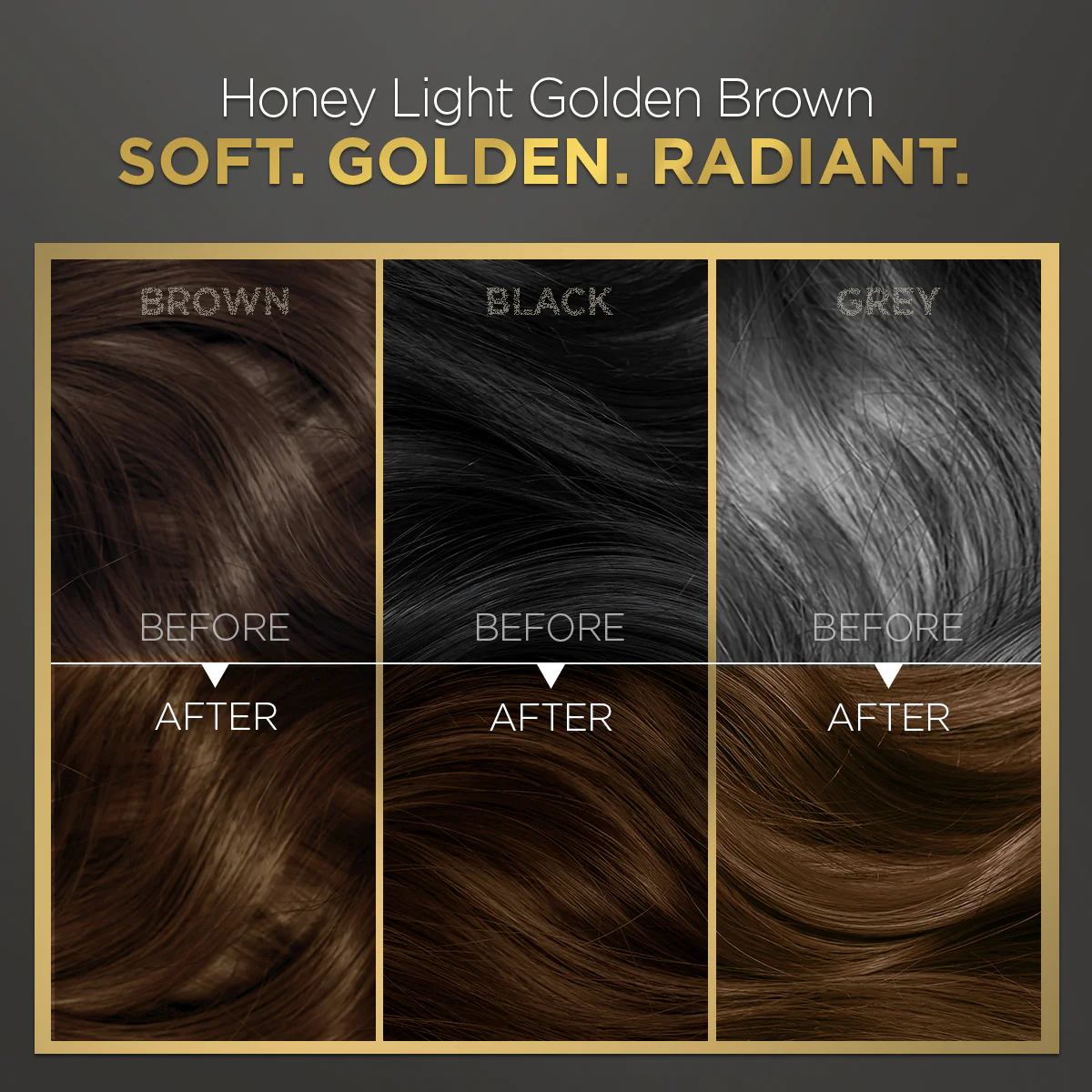 High Shine Conditioning Hair Colour - Honey Light Golden Brown (Shade 5.32) - Image 5