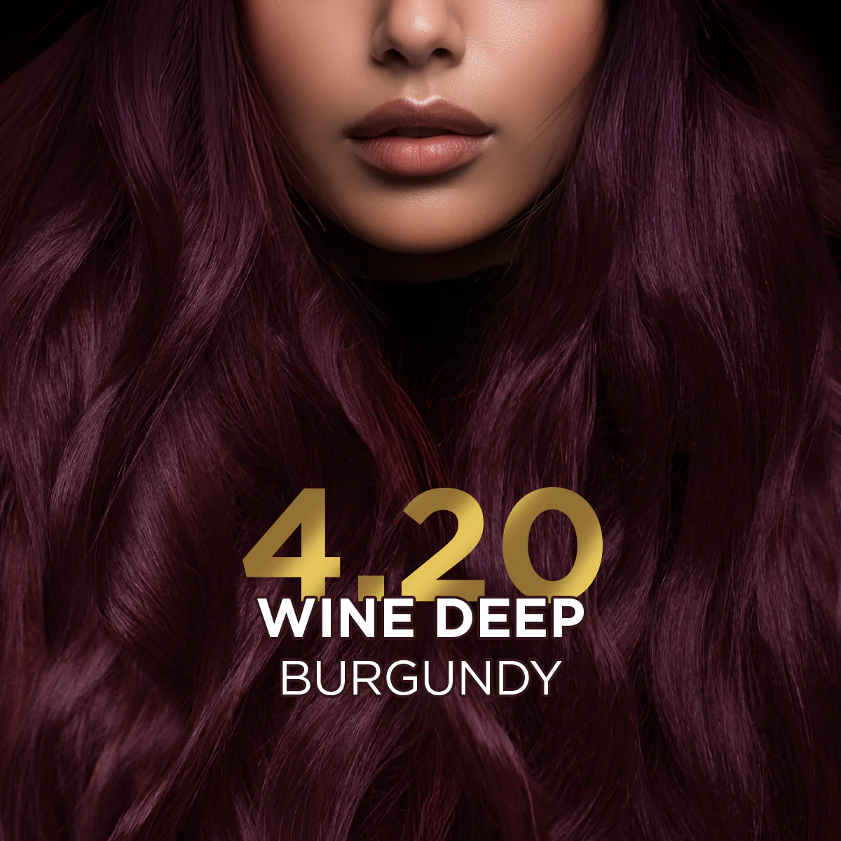 High Shine Conditioning Hair Colour - Wine Deep Burgundy (Shade 4.20) - Image 4