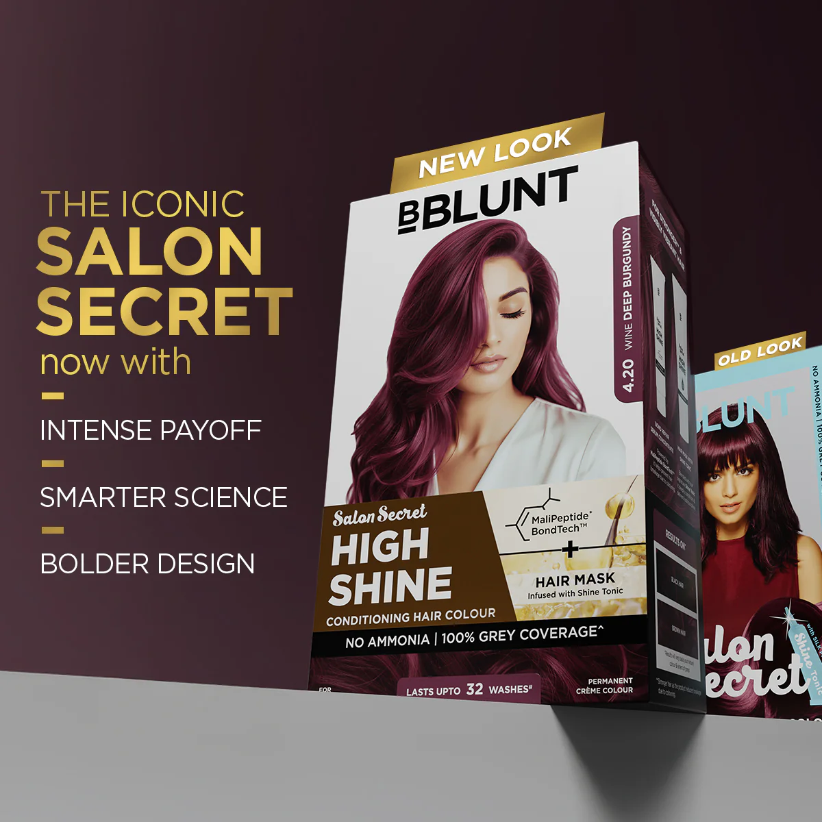 High Shine Conditioning Hair Colour - Wine Deep Burgundy (Shade 4.20) - Image 5