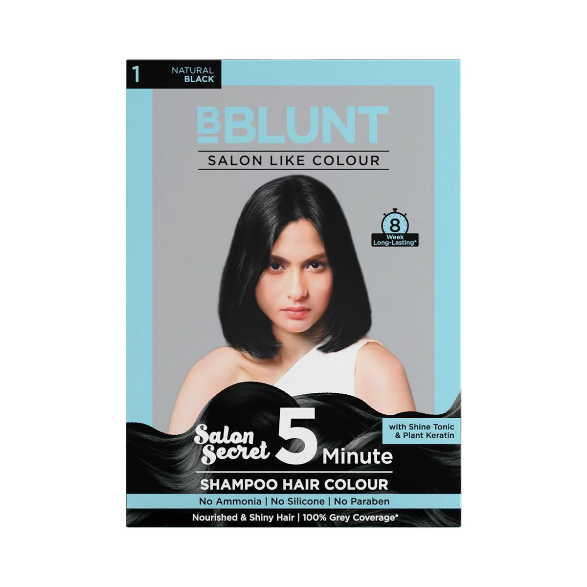 Natural Black 5 Minute Shampoo Hair Colour - 20ml X 10 (Pack of 2) - Image 7