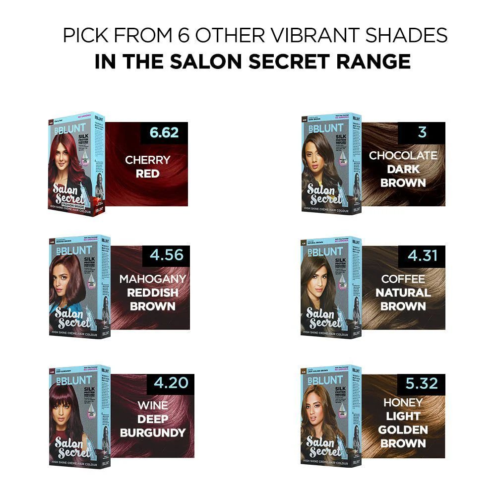 Salon Secret High Shine CrÃ¨me Hair Colour Natural Black 100 g - Pack of 2 - Image 4