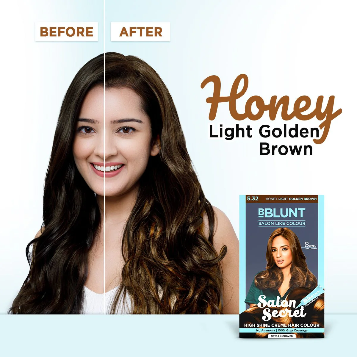 Salon Secret High Shine Crème Hair Colour - Honey Light Golden Brown - 100 g - Image 5