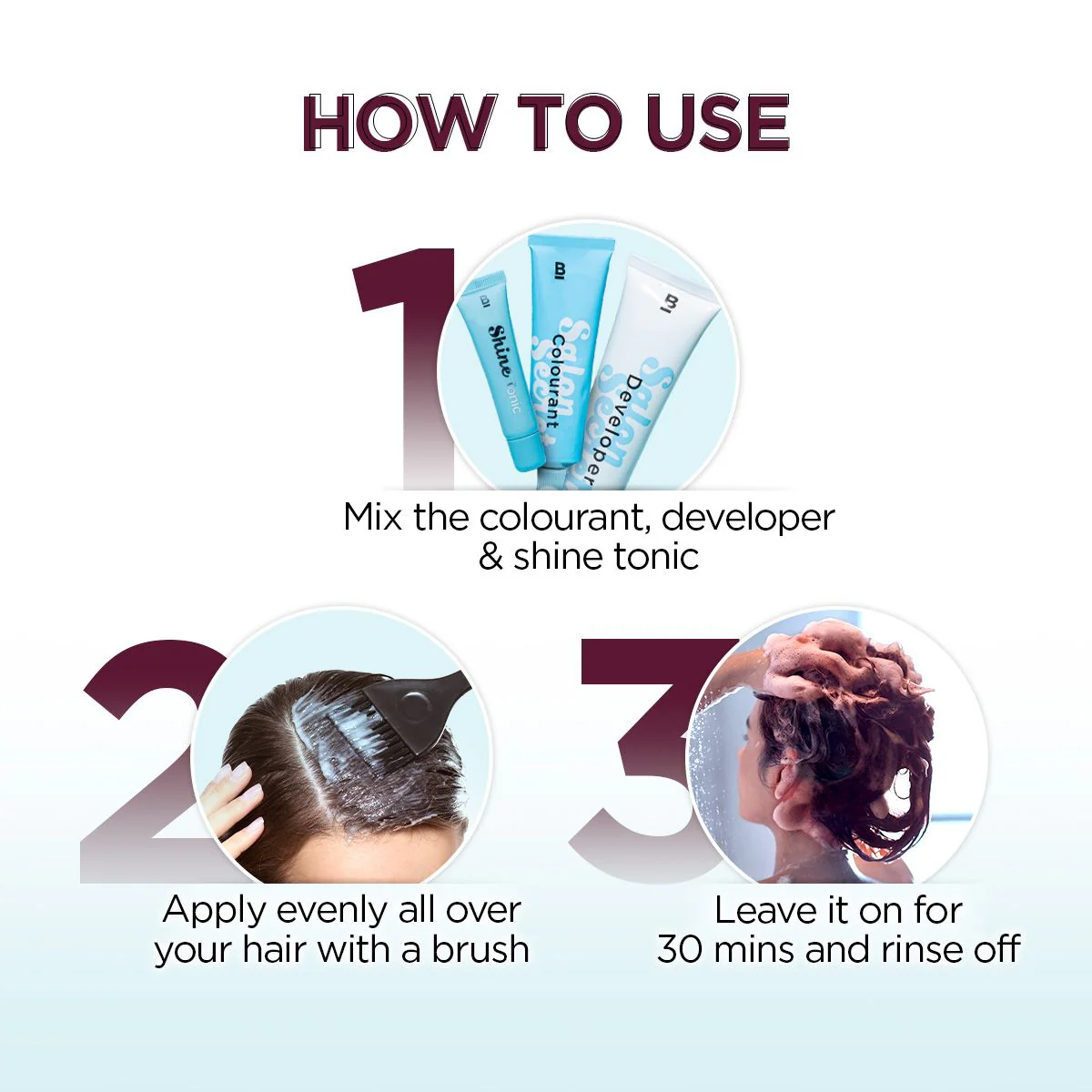 Salon Secret High Shine Crème Hair Colour - Wine Deep Burgundy - 100 g - Image 4