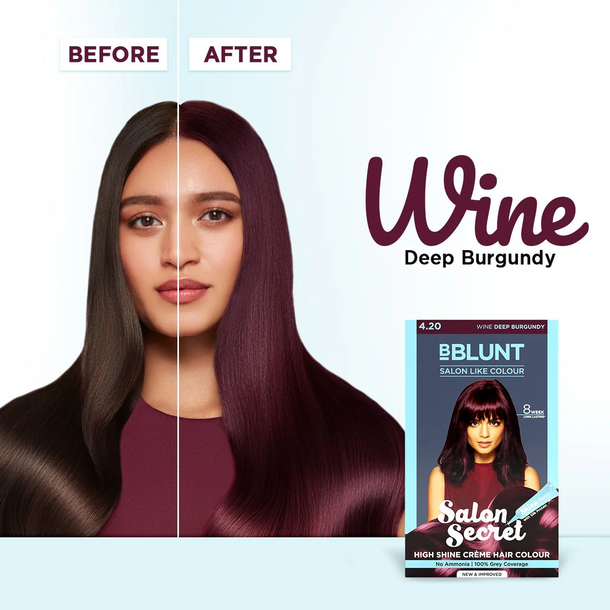 Salon Secret High Shine Crème Hair Colour - Wine Deep Burgundy - 100 g - Image 5
